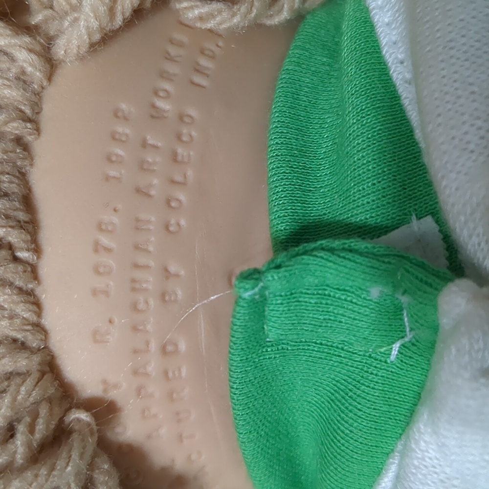 Vintage 1978, 1982 Cabbage Patch Boy Xavier Roberts Blonde Blue Eyes Jersey - Picture 6 of 10
